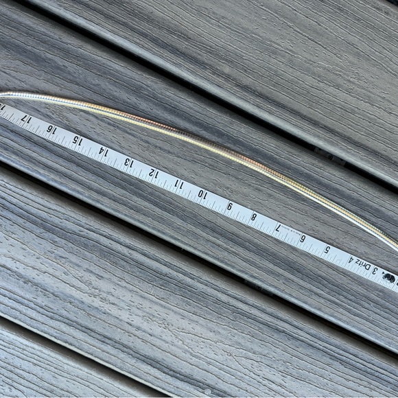 Sterling silver necklace, vintage, snake style, excellent condition - Picture 8 of 9